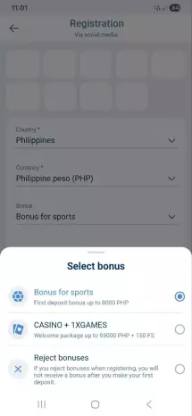 1xBet app screenshot 5