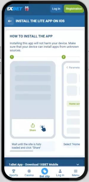 Sign in or Sign up 1xBet